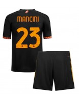 AS Roma Gianluca Mancini #23 Alternativní dres pro děti 2023-24 Krátký Rukáv (+ trenýrky)